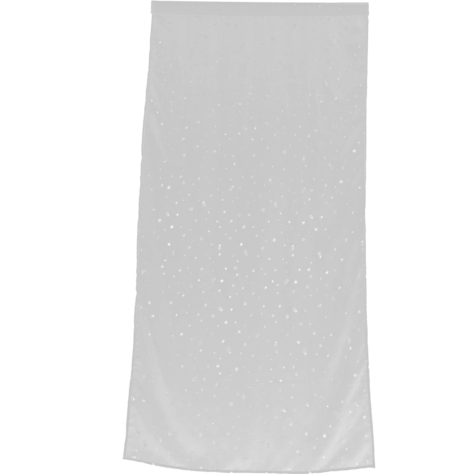 

Star Curtain Window Screen White Sheer Curtains Door Covering Decorate Chic Pattern Short