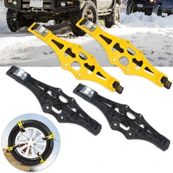 4PCS Winter Car Snow Tire Anti-Skid Chains Belt Strap Adjustable Universal Vehicle Auto Anti Slip Tyre Chains For Mud Snow