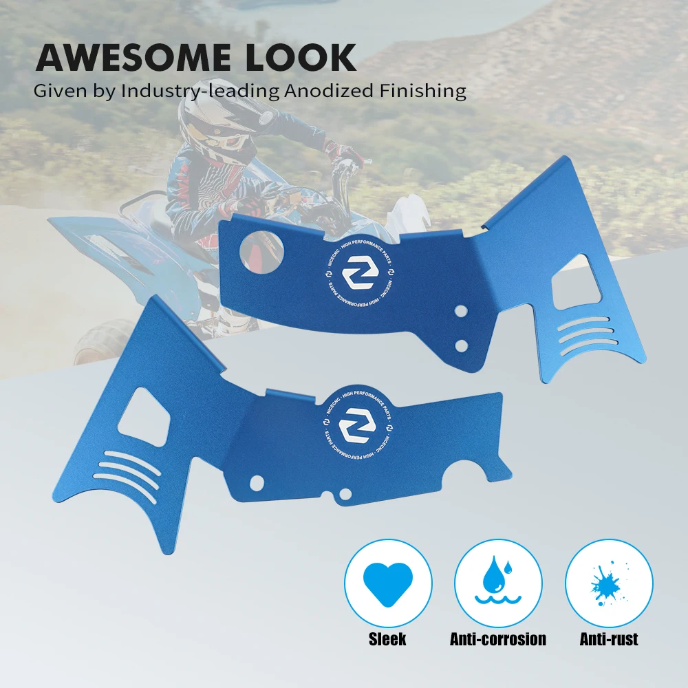 2PCS For Raptor 700R Frame Guard Protectors Cover For Yamaha Raptor 700 YFM700 YFM700R Aluminum Alloy ATV Accessories