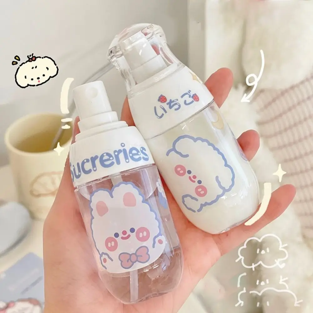 New Portable Push Dispenser Bottle High Capacity Lotion Bottle Travel Empty Bottle Plastic Face Wash Spray Bottle