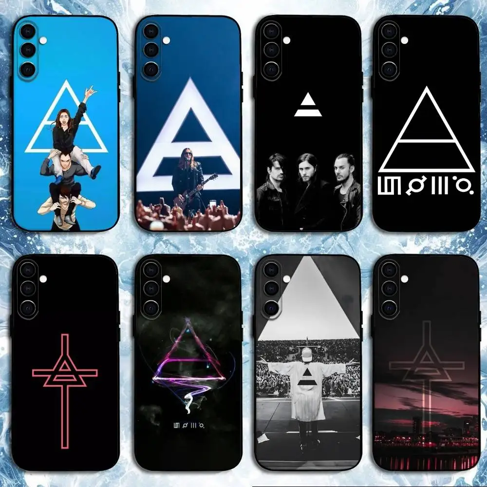 

The 30STM 30 S-Second To Mars Phone Case For Samsung Galaxy A73,A72,A71,A70,A53,A52,A51,Others Soft Black Shell