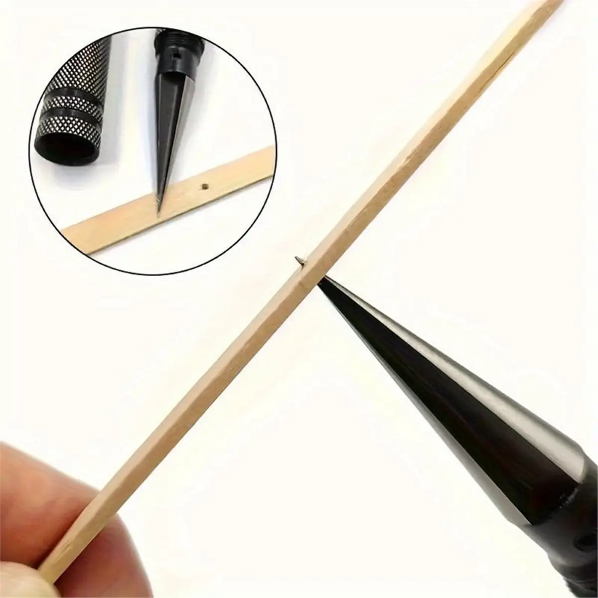(CNIM) DIY Hole Punch for Woodworking & Model Making - Manual Drilling Tool with Expansion Hole Opening Blue