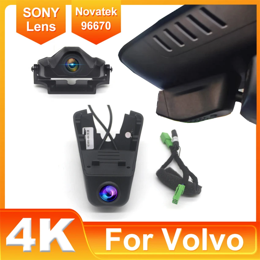 

For Volvo C40 2022-2024 Front and Rear plug and play 4K Dash Cam for Car Camera Recorder Dashcam WIFI Car Dvr Recording Devices