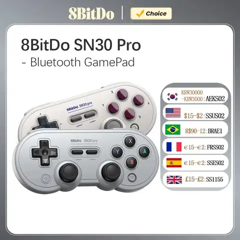8bitdo sn30 pro gamepad bluetooth para nintend switch 2 controlador de jogo sem fio joystick para ns macos android vapor raspberry pi