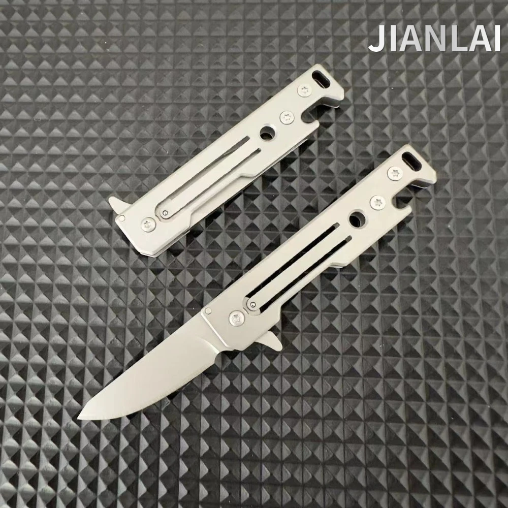 New Mini Steel Knife Convenient Sharp Folding Knife Multi functional Outdoor Keychain Express Unboxing Knife