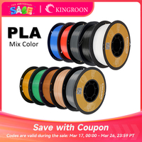 KINGROON PLA Filament 1.75mm 5/10KG pla Plastic For 3D Printer, Standard 1kg/roll 3D Printing Filaments Mix Color Local Shipping