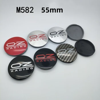 4 ชิ้น 55 มิลลิเมตร M582 ล้อรถหมวก O.Z OZ Racing กีฬาสัญลักษณ์โลโก้ขอบ Hubcaps Cover Badge อุปกรณ์จัดแต่งทรงผมสําหรับ VW Golf Polo