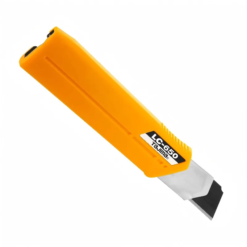 TAJIMA LC650B Heavy Duty Stainless Steel Cutter 25mm Blade w/Auto Lock - Sharp, Safe for Fabric/Paper/DIY, Hand Tool 1101-0200