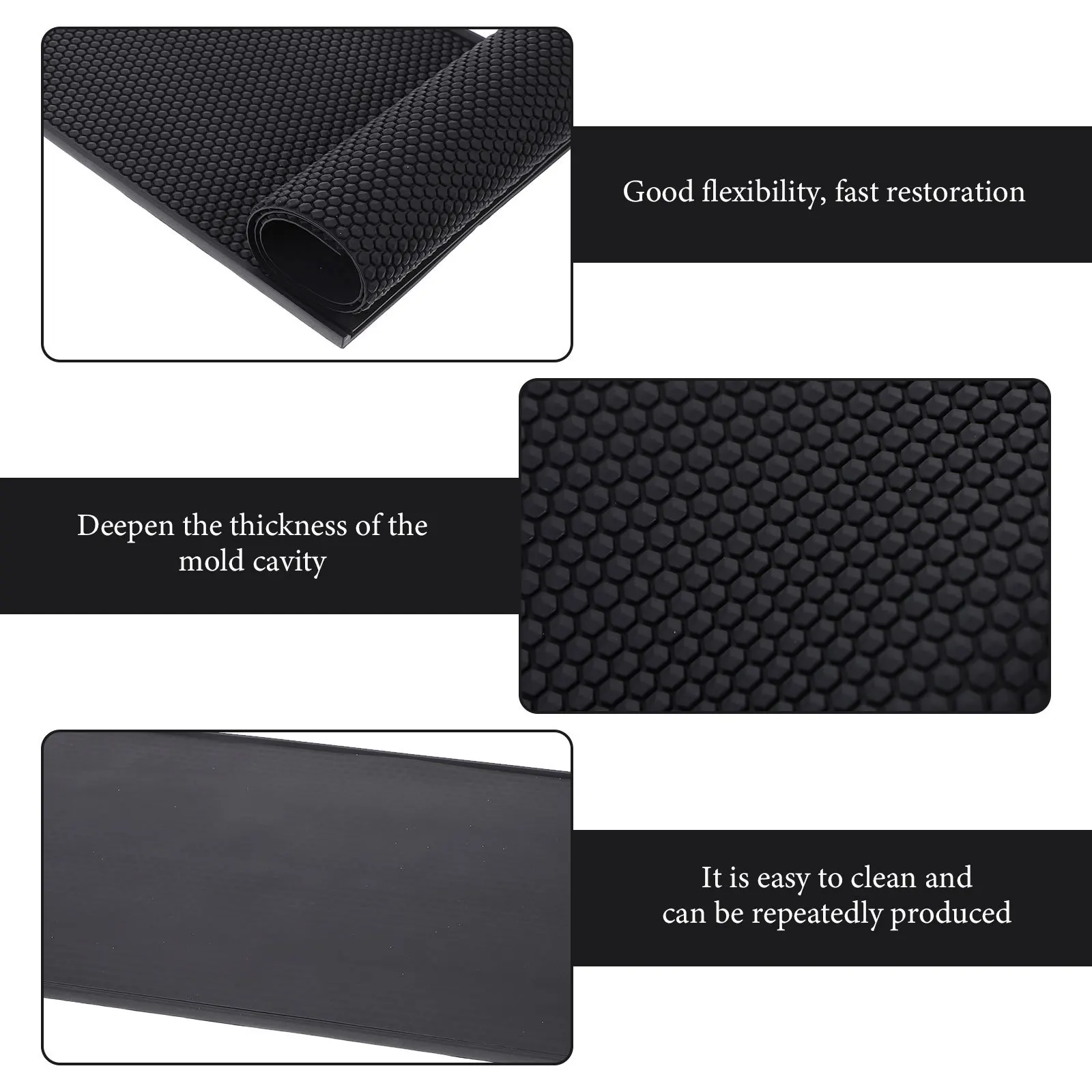 

Silicone Beeswax Sheet Mold Honeycomb DIY Tool Durable Portable for Beginners Professionals Easy to Operate Demold