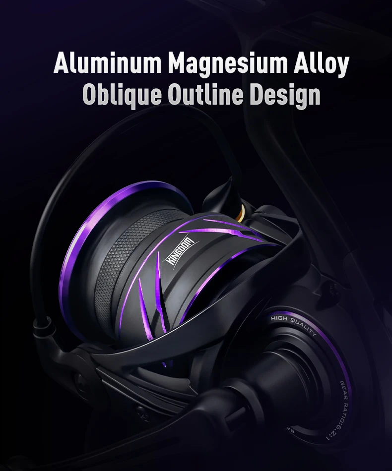 Kingdom Tegmen Pro 6,2:1 High Speed Übersetzungsverhältnis Spinning Angelrolle 9 kg Max Drag 8+1BB Ultraleichte 2500 2500 3000 Angelrolle – Detail 8