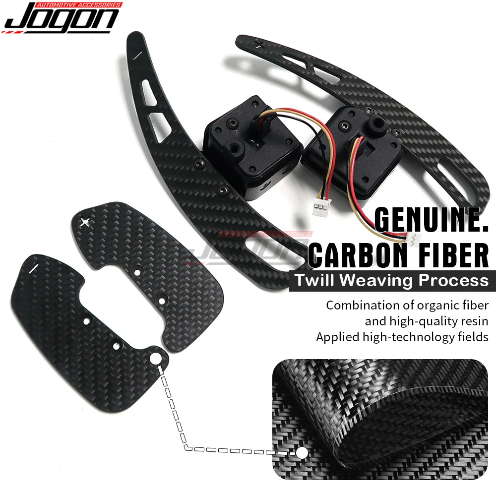 Carbon Fiber Magnetic Paddle Shifter Extension Trim For Audi A6 C8 A6L Q6 Allroad A7 A7L A8L S6 S7 S8L RS6 RS7 Car Shift Paddle