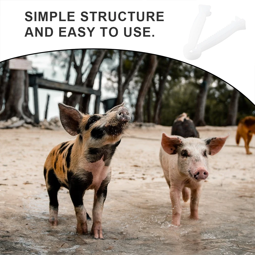 

100pcs Umbilical Cord Clips Disposable Clamps for Farm Livestock Newborn Piglets Prevent Bleeding Safety Farming Accessories Pet