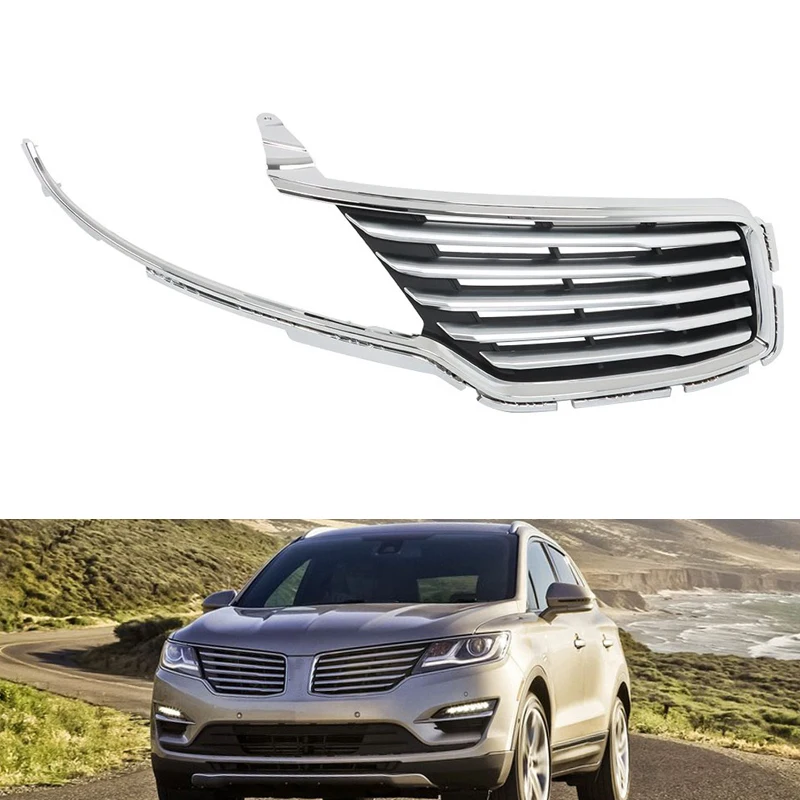 Für Lincoln MKC 2015 2016 2017 2018 Vorderer Oberer Kühlergrill Gitter Stoßstangengrill Chrom Wabengitter Schutzabdeckung