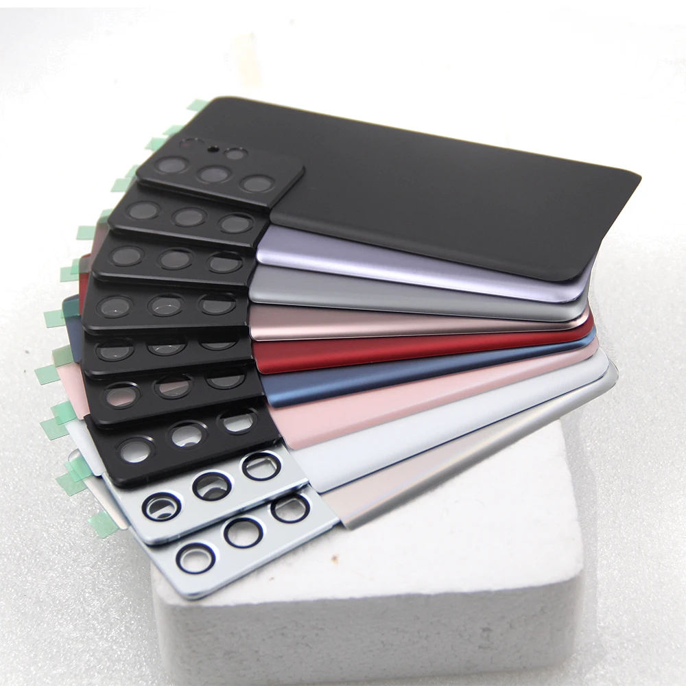 Back Cover For Samsung Galaxy S21 Ultra G998 G998U/B Back Door Replacement Hard Battery Case Rear Housing Cover With Adhesive