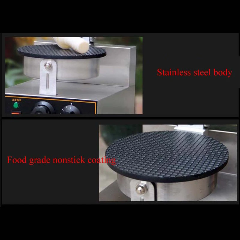 Crispie Waffles Machine Waffle Cone Maker Waffle Maker Ice Cream Cone Making Machine Crispy Egg Roll Cookie Machine