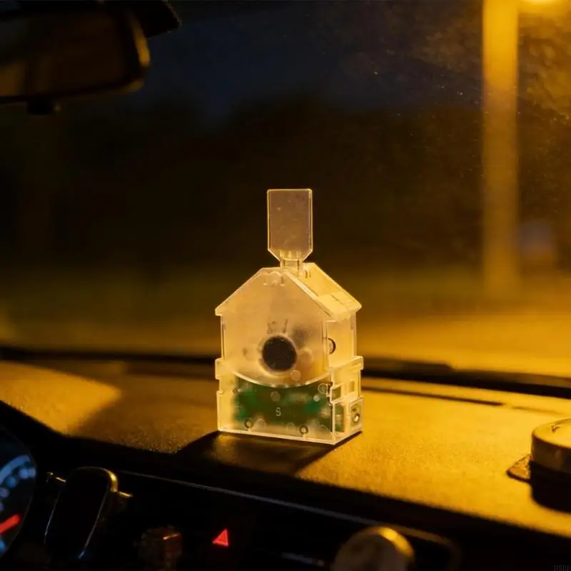 

D5BE Car Dashboard Decoration With Automatically Swing Clear Acrylic Stand
