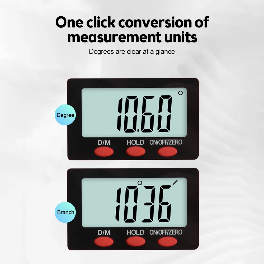 Digital Angle Ruler Inclinometer Angle Digital Electronic Scale Goniometer Protractor Angle Detector Measuring Tool (200/300mm)