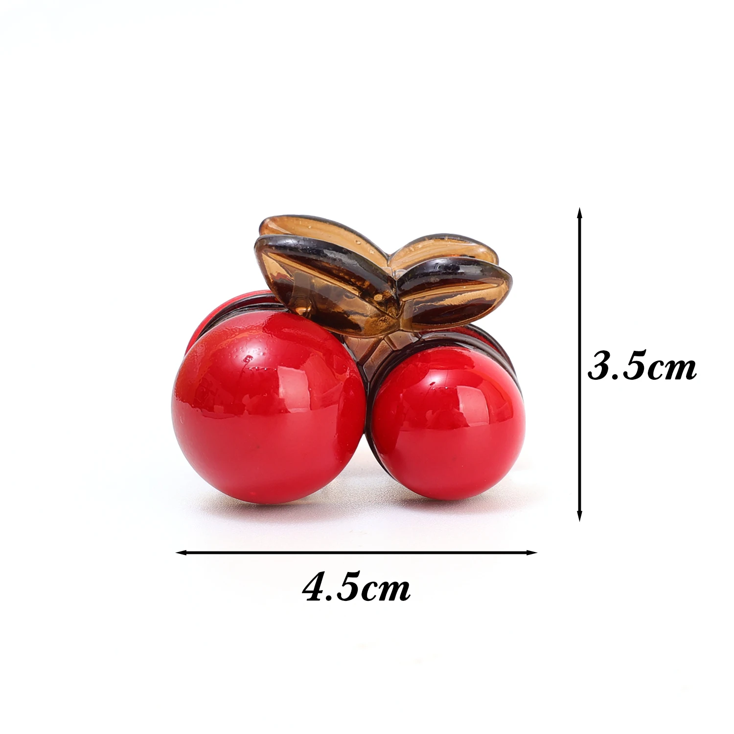 Cherry Red Bow Velvet Texture Elegant Hair Clip Fashionable Versatile Edge Hairpin Sweet Cool Headwear Girl Hair Accessories