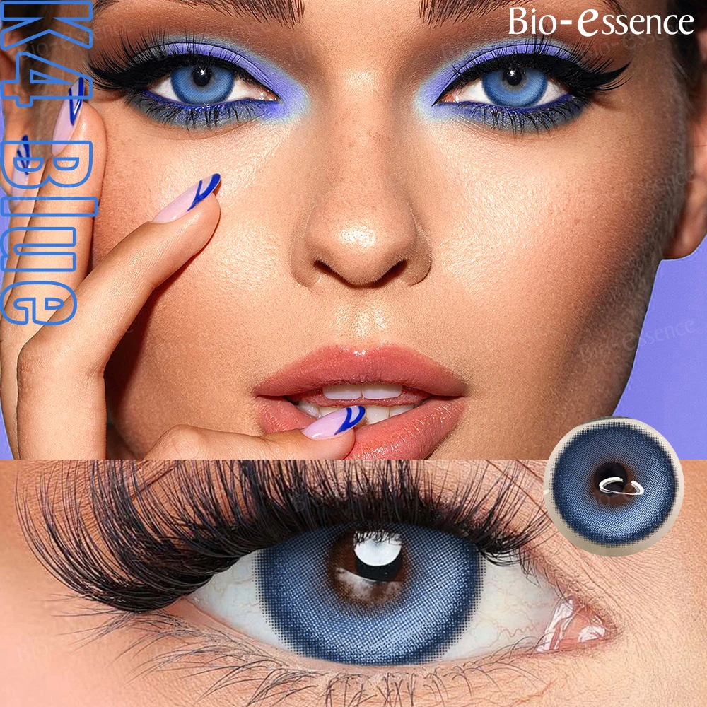 Bio-essence Contactlenzen 2 STKS Gekleurde Contactlenzen Cosplay Rode Lenzen 1 Jaar Mode Kleur Schoonheid Lenzen Feest Leuke Ooglens