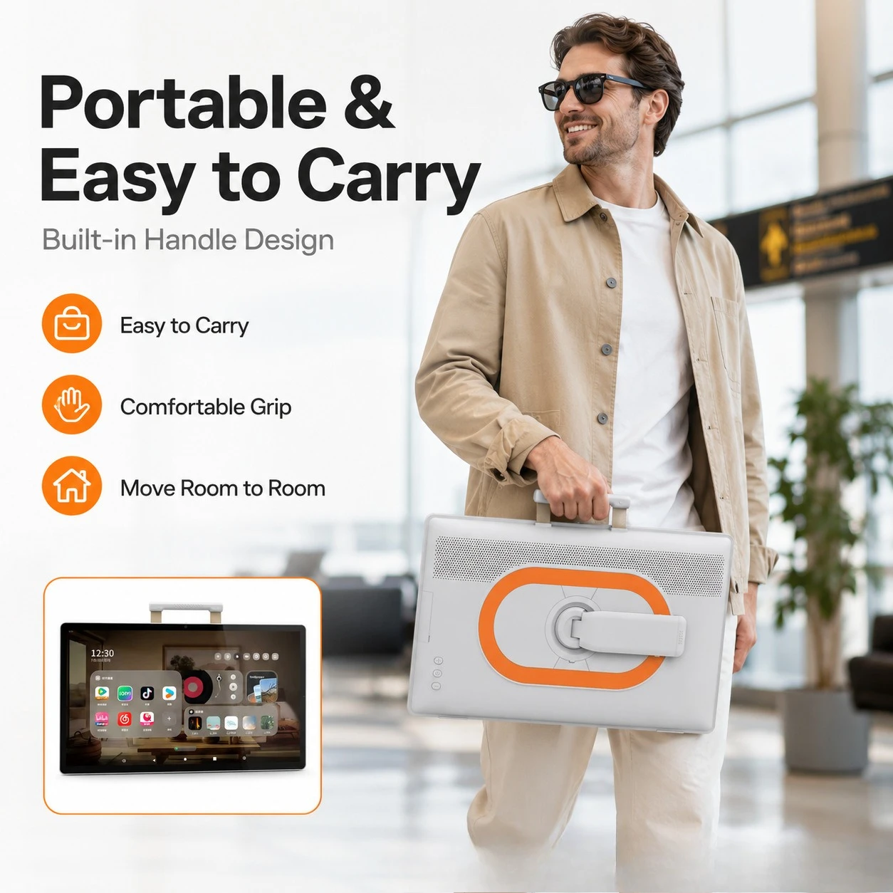 24-Inch girlfriend desktop portable touch tablet Android google mobile TV