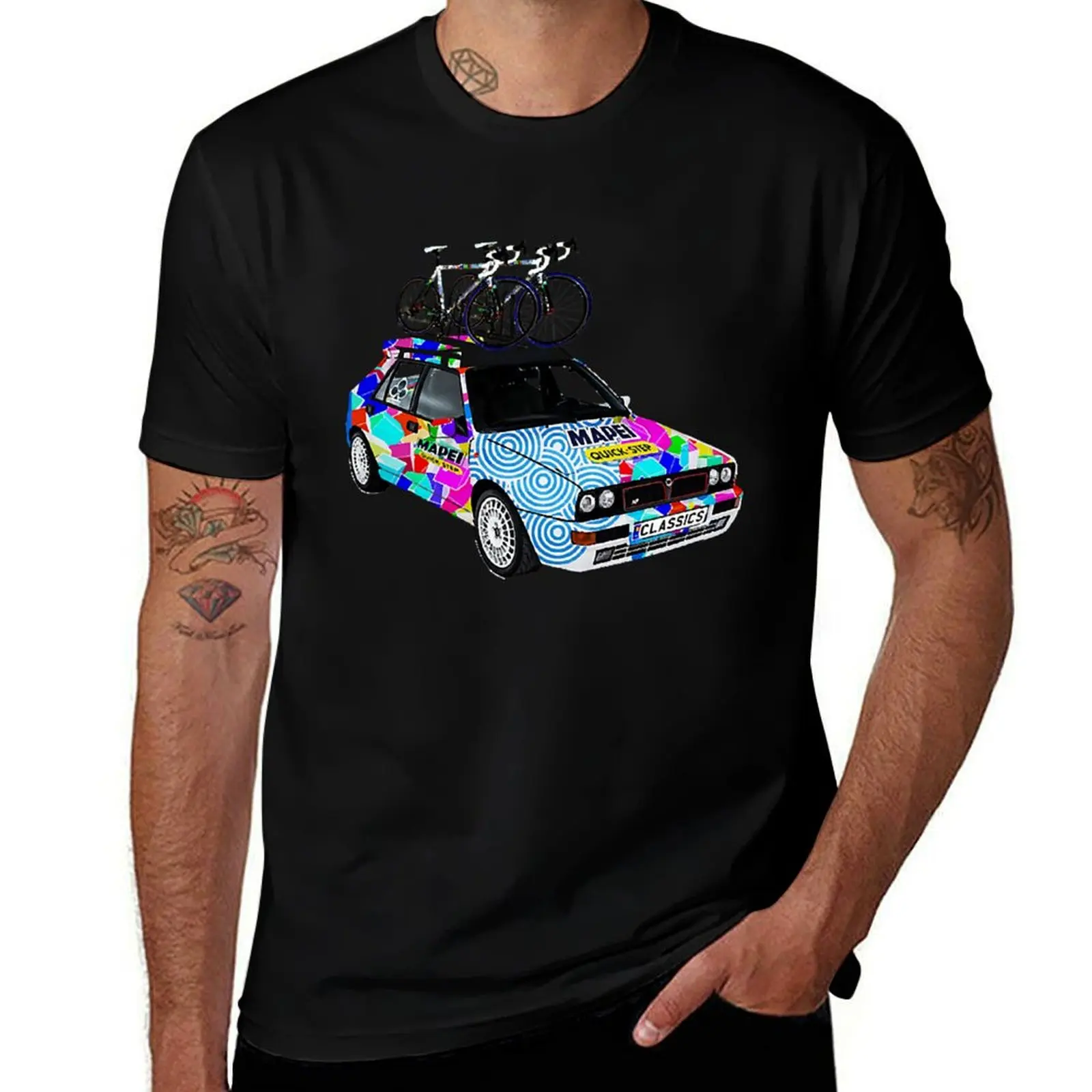 mapei cobbled classics car , Paris roubaix painting T-Shirt affliction shirts anime t shirts funny t shirts men