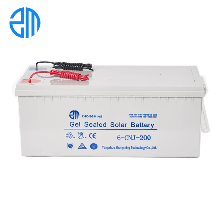 Factory directly 12v 200ah solar storage agm gel battery