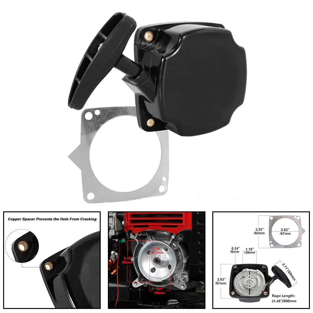 

Recoil Starter Mower Pull Start With Starter Claw For 43cc 49cc Pocket Bike Gas Scooter X2 X8 52cc 2HP Earth Auger Efficient