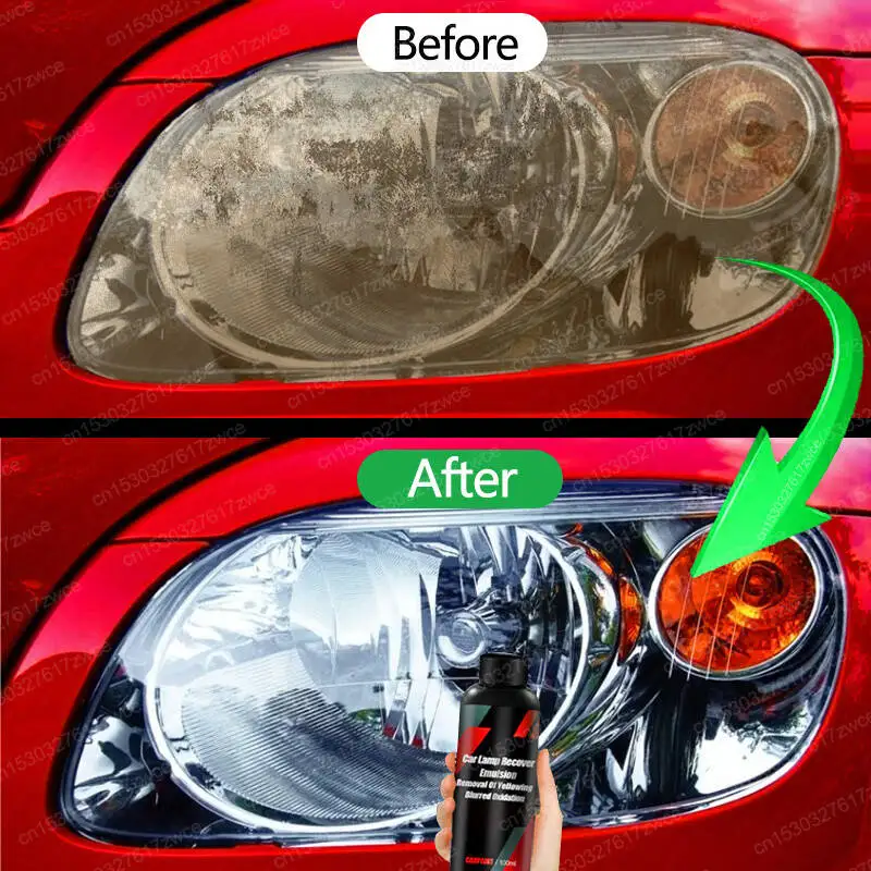 Car Light Restorative Liquid Removing Oxidation Dirt Portable Headlight Repair Polish Liquid For Car Headlight Restoration