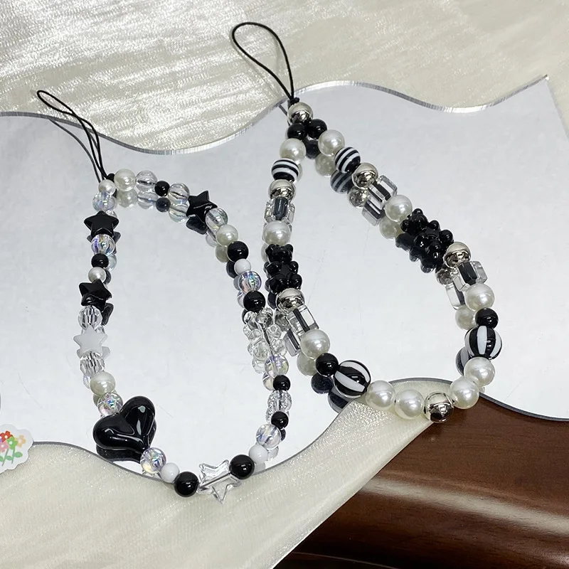 Phone Chain Butterfly Beaded Chain Phone Accessory Beaded Phone Charms For Teenagers Everyday Casual
