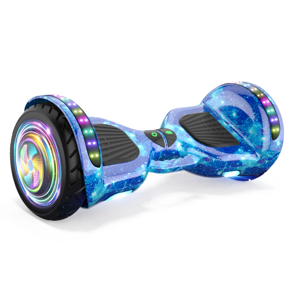 2024 New Cool Lighting Tunnel Motor Hoverboard 10inch Self Balance Scooter 700W Dual Motor For Kids And Adults