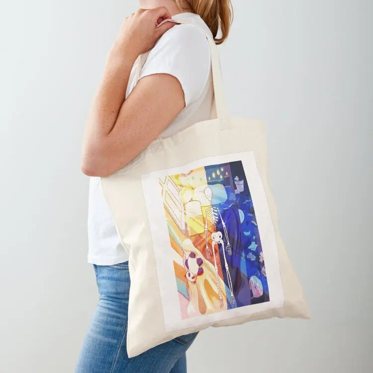 

All Day Skeleton Tote Bag Women's shopper Canvas bag tote bag woman shopper bags
