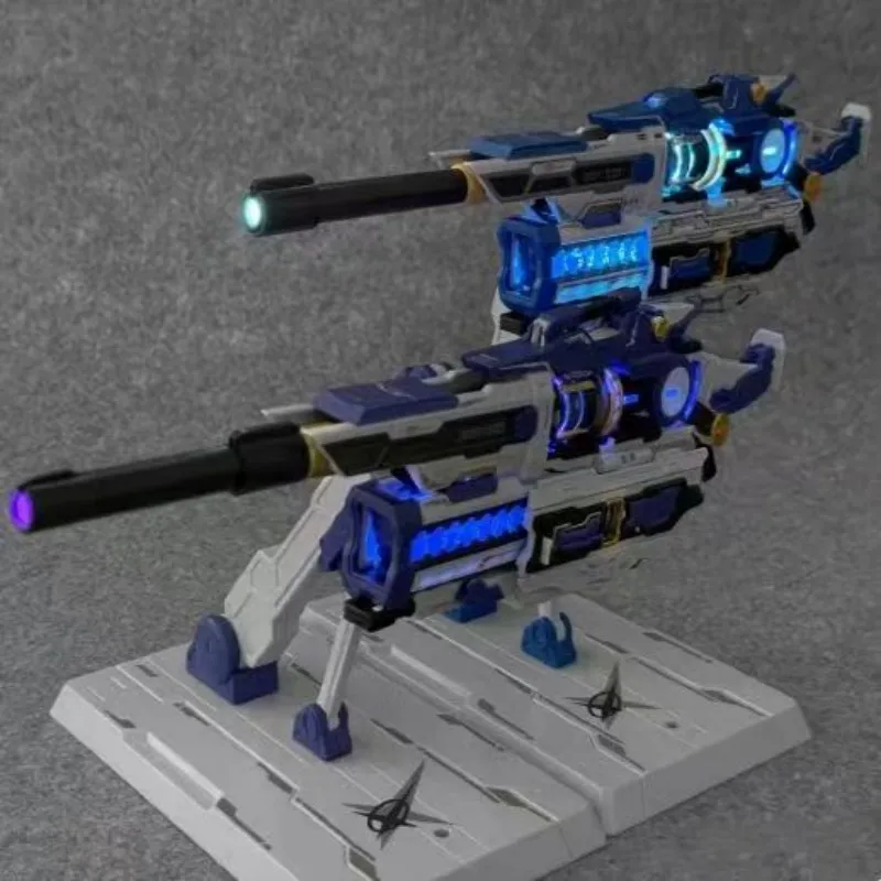 【IN VOORRAAD】QIANQIUSHANG magnetische railkanon zwaar laadtype met verlichting rood paars accessoires model kit humanoïde robot