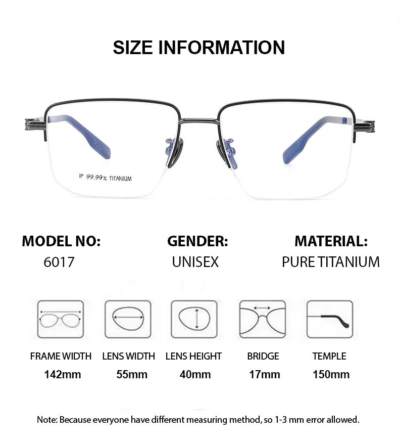 Top Quality Men Pure Titanium Glasses Prescription Progressive Multifocal Photochromic Lenses Myopia Computer Reading Glasses