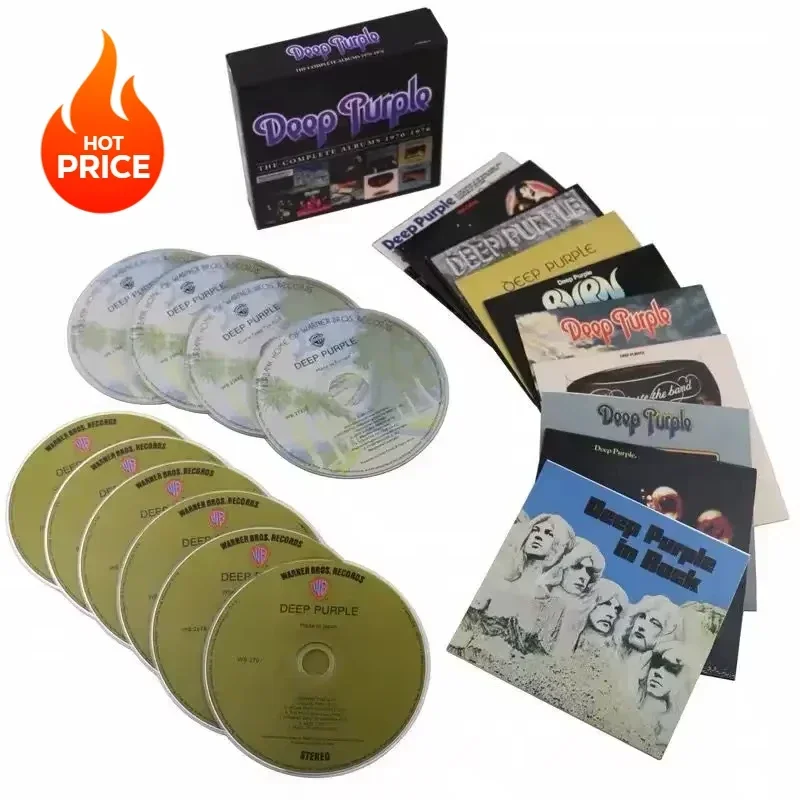 Album completo British Rock Band Deep Purple 1970-1976 CD musicale 10CD Heavy Metal e Modern Hard Rock Pioneer Band