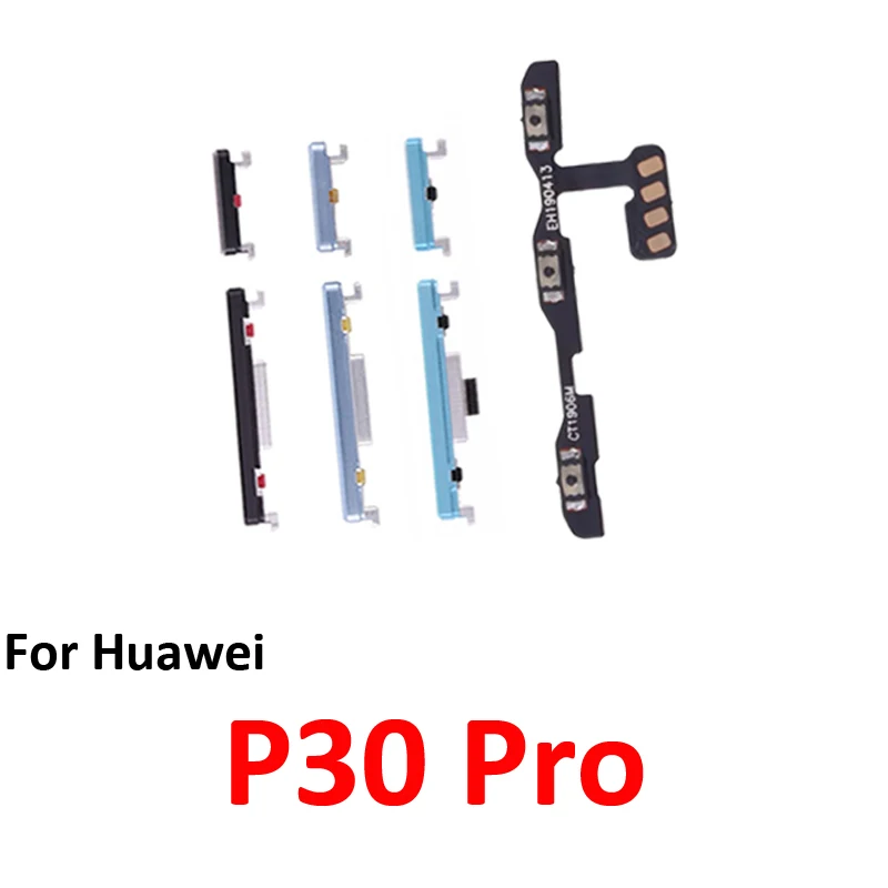 For Huawei P30 Pro Phone New Power Volume Button On Off Up Down External Side Key Internal Flex Cable Replacement Repair Parts image 5