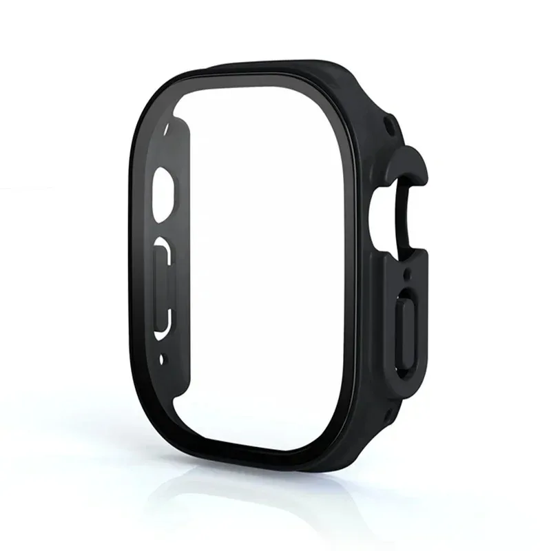 Szkło hartowane HD + etui do Apple Watch Ultra/2 49mm zderzak PC + osłona ekranu iWatch Series Ultra 49mm akcesoria do skorupy — zdjęcie 7