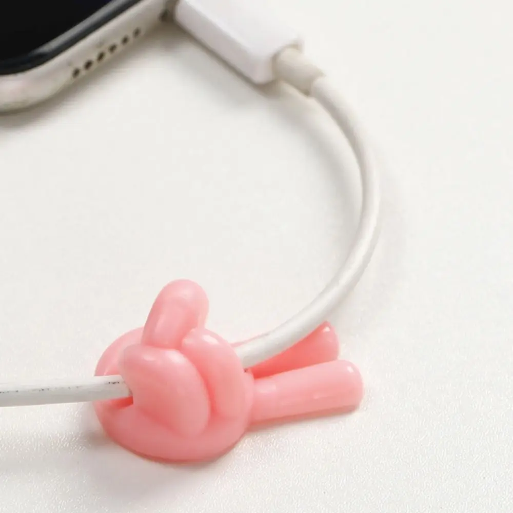 PVC Creative Thumb Cable Organizer Self-Adhesive Cord Holder Self-Adhesive Thumb Wire Holder Thumb Data Cable Storage