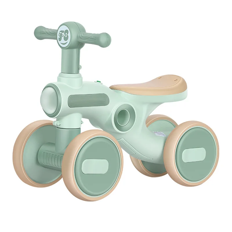 Children's Sliding Walker 1-3 Years Old Male Female Babies Without Pedals Anti Rollover Four-wheel Drive Exercise Balance