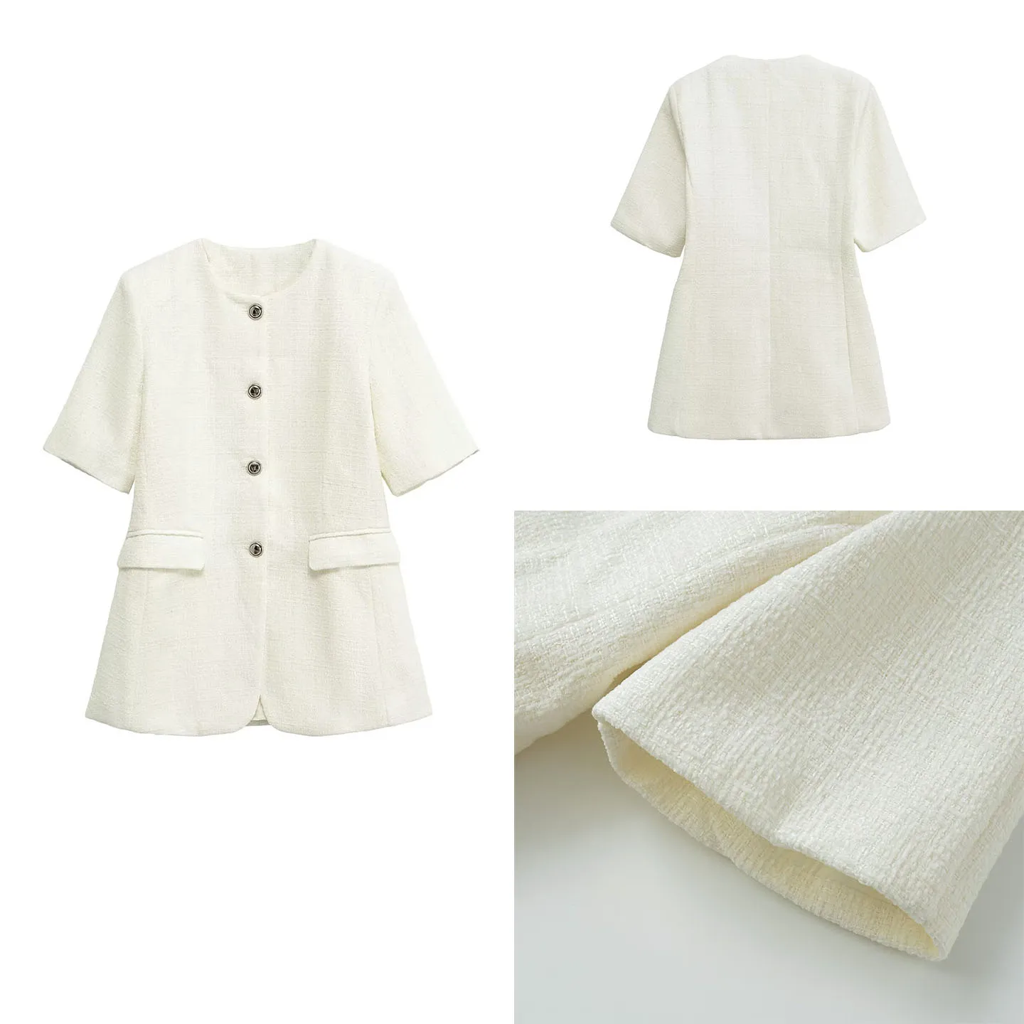 

Повседневный Sle Faionable женский костюм на весну и осень, Новое поступление, удобный для поездок на работу, многослойный топ Fce, круглый топ Ne Top