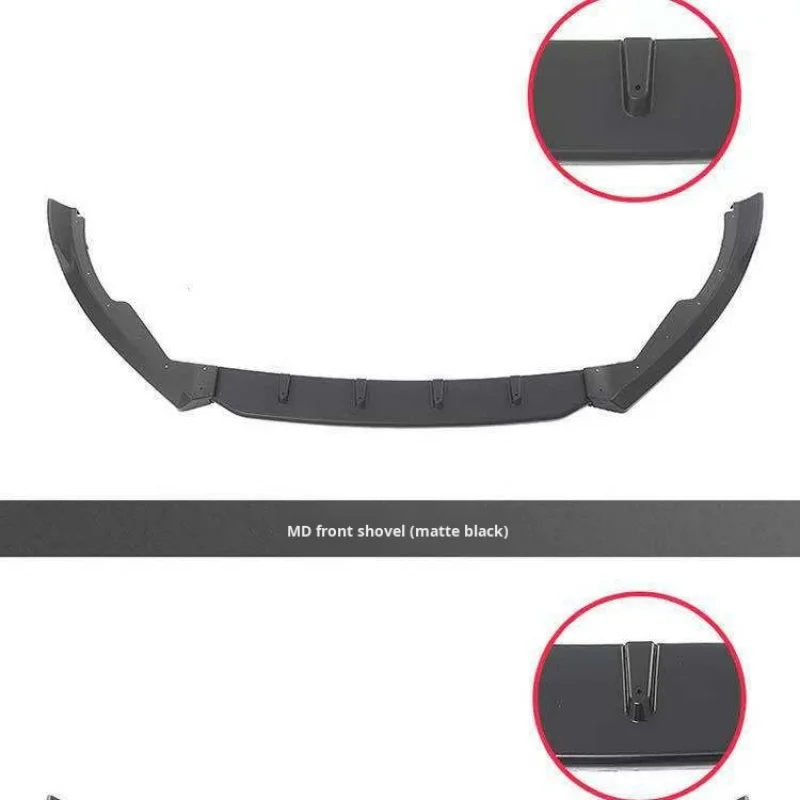 High Quality Anti-Scratch 3 Section Full Modified Body Kits With Front Spoiler Lip Fit For Focus ST-LINE 2019-2021