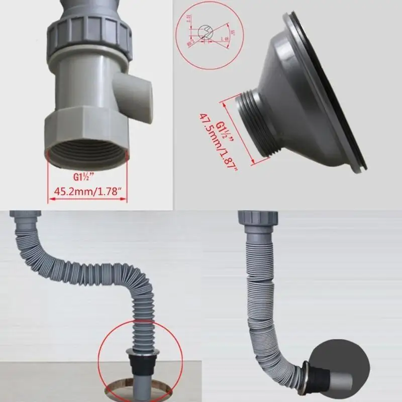 652F Gutter Extension Pipe Easy to Install Gutter Water Extensions  Downspout Solution Durable Pipe Rainwater System