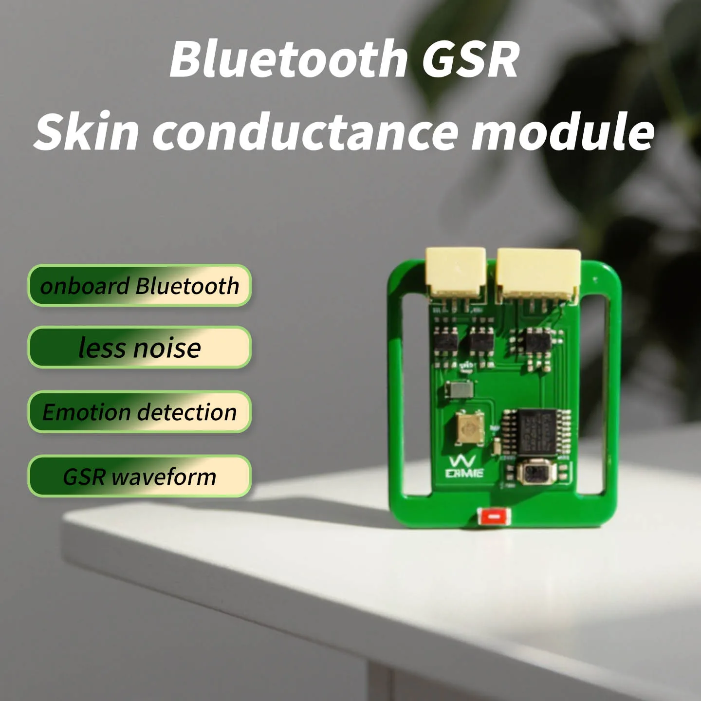 RT333 GSR Sensor Module Skin Conductance Signal Acquisition Development Kit Bluetooth Wireless Transmission SDK for STM32 Arduin