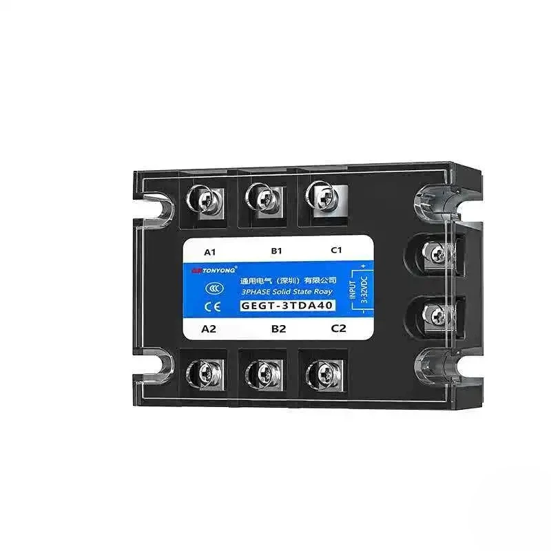 SSR Three-phase 40DA Solid-state 12V Relay 60D DC 220 Control 380 AC Industrial Grade 24V