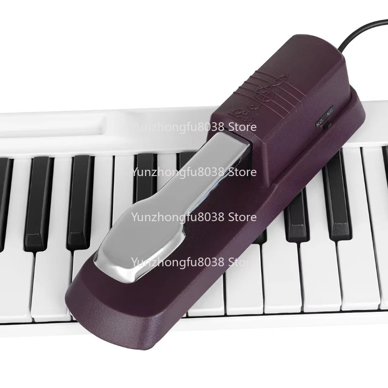 Solo Professional Strong Sound Reinforced Non-slip Digital Piano Alloy Steel 6.35mm Interface Electric Piano Foot Pedals