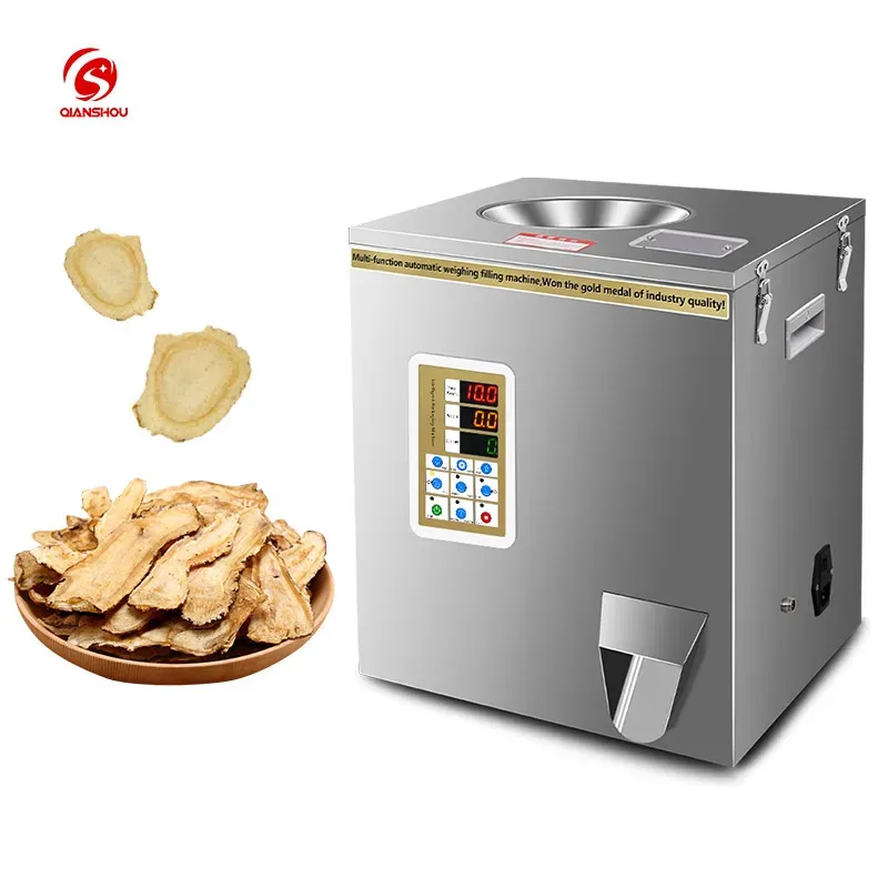 

Полуавтоматическая настольная машина для фасовки и упаковки зерна, кофейных зерен, пшеничной муки (1-100 г)