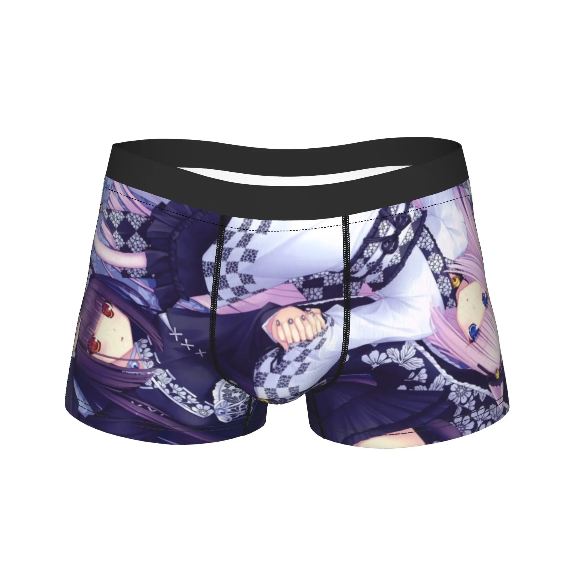 

Anime Nekopara Men Underwear Chocola Vanilla Kawaii Boxer Briefs Shorts Panties Funny Breathable Underpants for Homme Plus Size