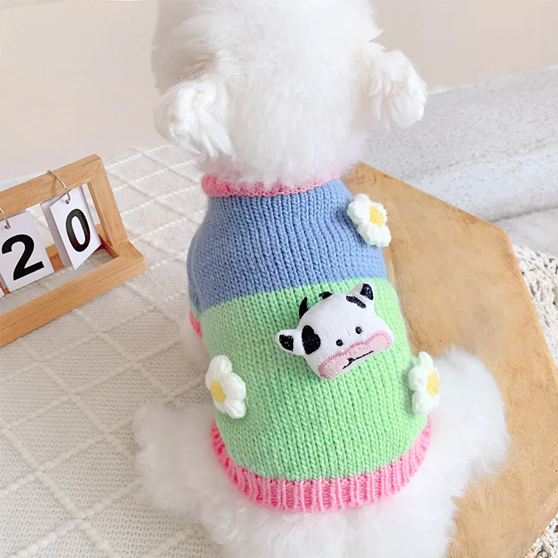 Winter Dog Sweater Cat Puppy Small Dog Clothing Coat Chihuahua Yorkies Shih Tzu Maltese Pomeranian Poodle Bichon Pet Clothes