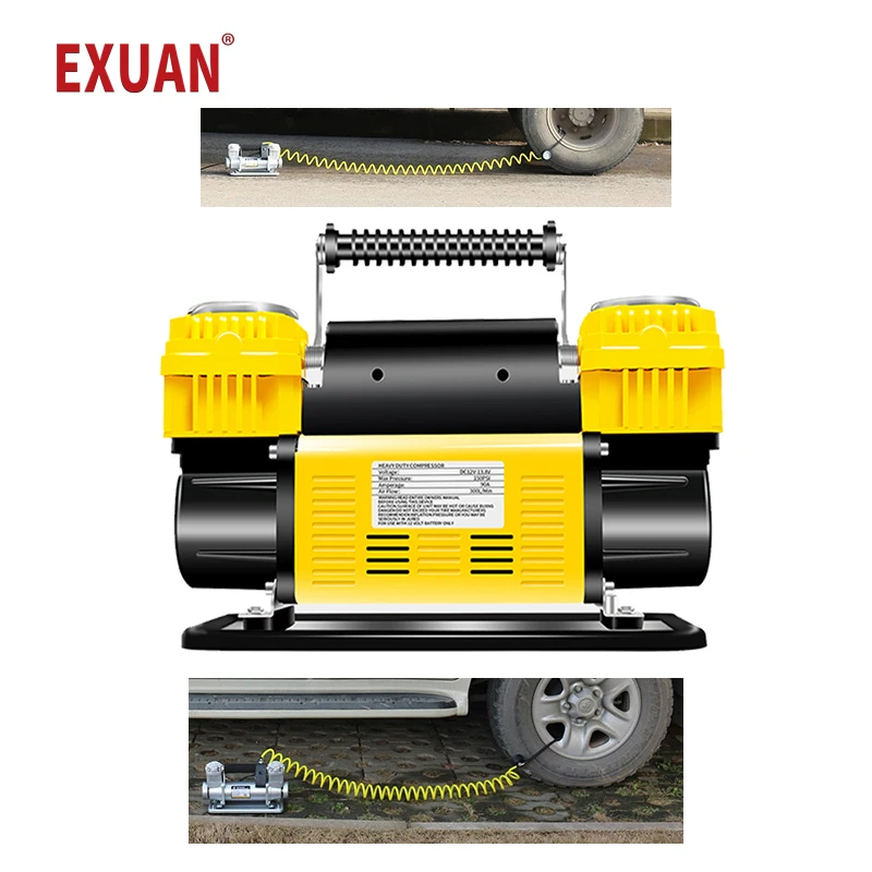 400-600 Cylinder On-board Air Pump 12V Dual Cylinder High-pressure High-power Off-road Vehicle SUV Minivan Car Tire Air Pump