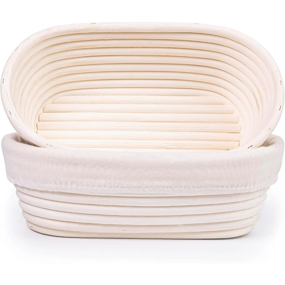 Cesta de mimbre a prueba de pan, cesta de fermentación de masa de mimbre Natural, cestas de pan Banneton de masa fermentada, herramientas para hornear