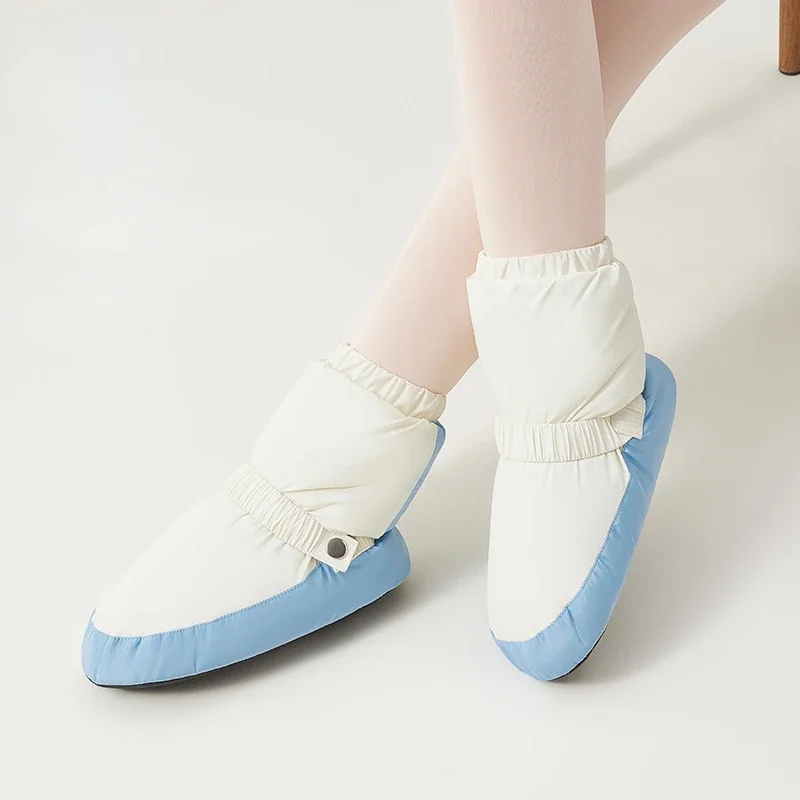 Tanz warme Stiefel Winter Ballett Aufwärm stiefel für Kinder nationale Tanz schuhe Erwachsene moderne Tanz gespleißte Balletts chuhe Ballerina